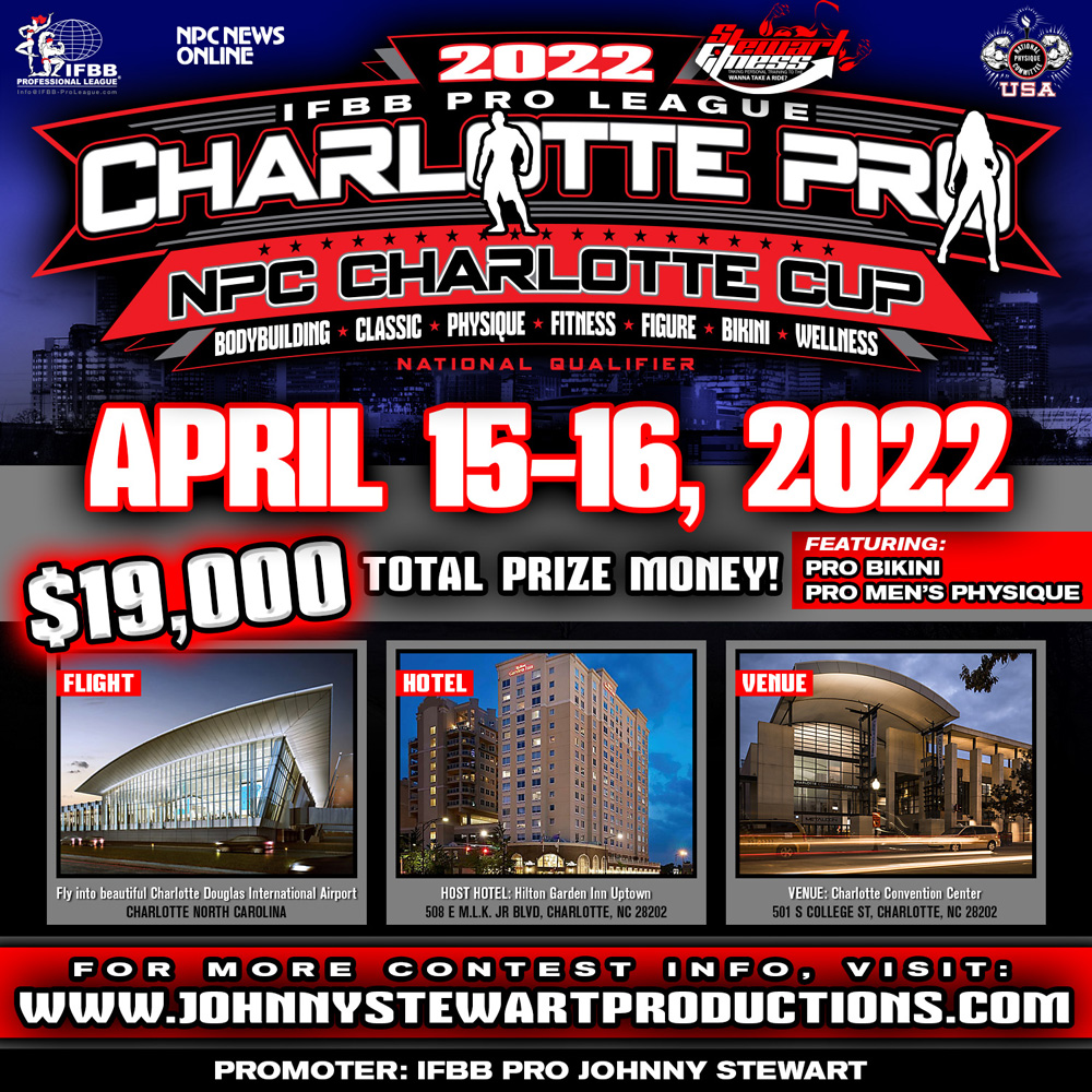 2022 IFBB Professional League Charlotte Pro & NPC Charlotte Cup