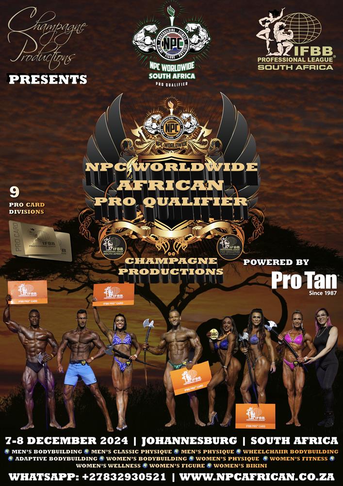 2024 NPC Worldwide African Pro Qualifier ثبت نام ورزشکار