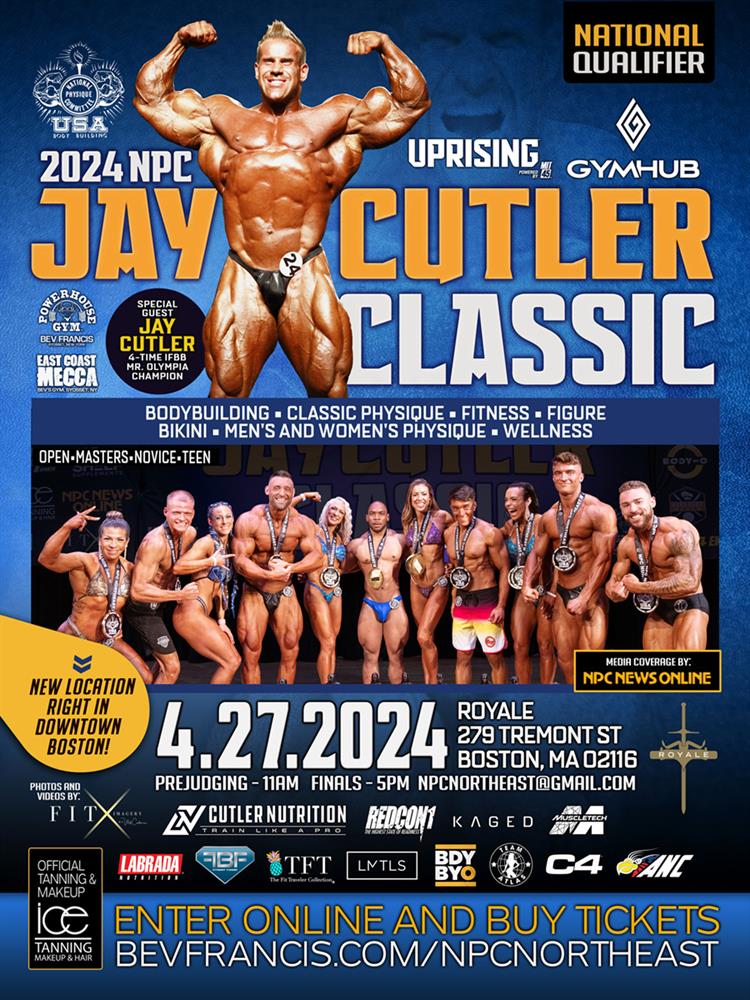 2024 NPC Jay Cutler Classic National Qualifier Athlete Registration