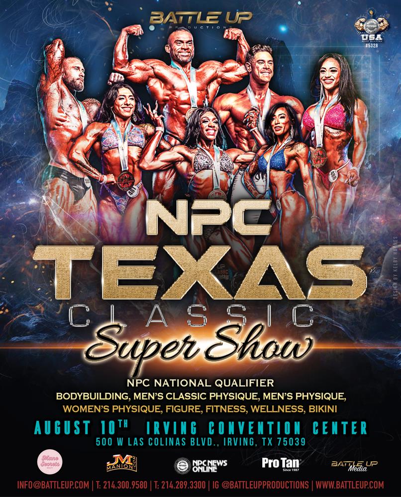 2024 IFBB Pro League Texas Pro & NPC Texas Classic Super Show Vé